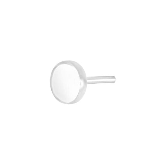 SON rhod. single  sølvørestik plade 5mm