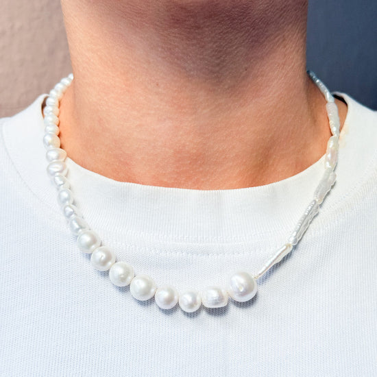 happie by Norup halskæde forgyldt sølv ferskvandsperler HAP-N-362