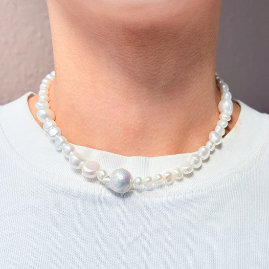 happie by Norup halskæde forgyldt sølv ferskvandsperler HAP-N-369