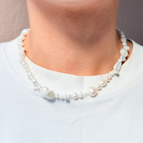 happie by Norup halskæde forgyldt sølv ferskvandsperler HAP-N-376