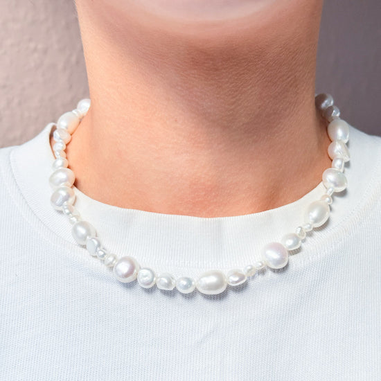 happie by Norup halskæde forgyldt sølv ferskvandsperler HAP-N-379