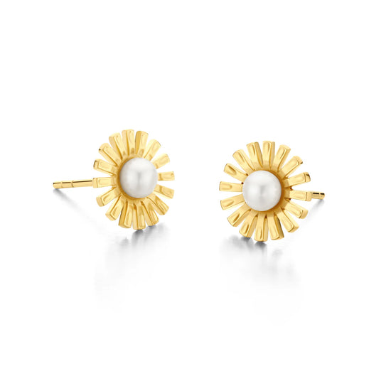 DAISY ørestikker forgyldt sølv Spirit icons