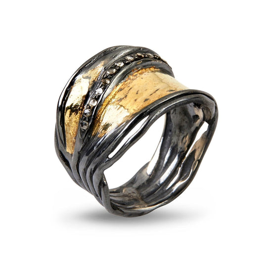 Nebula Ring Pavé Slim 0,15R By Birdie