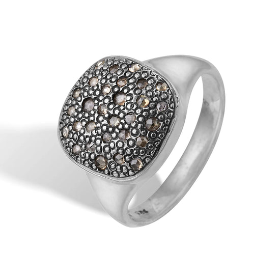 Frida ring Signet Pavé By Birdie
