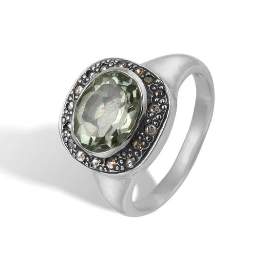 Ring Frida Signet Pavé Green Ameth 0,26R By Birdie