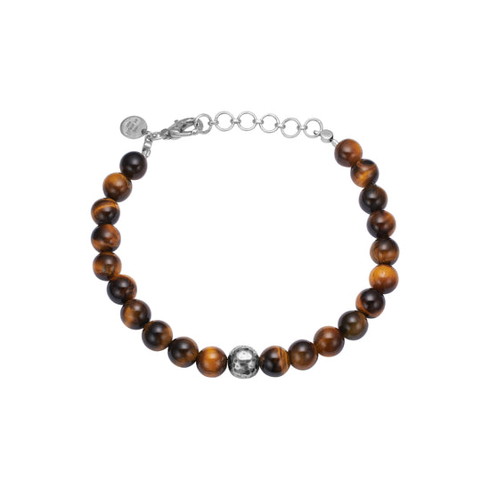 Armbånd Balder Tiger Eye 19,5-23,5cm By Birdie