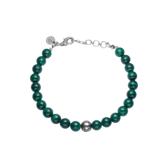 Armbånd Balder Malachite 19,5-23,5cm By Birdie