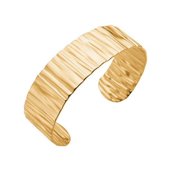 Armring stål IP gold ROCCIA Nordahl Jewellery