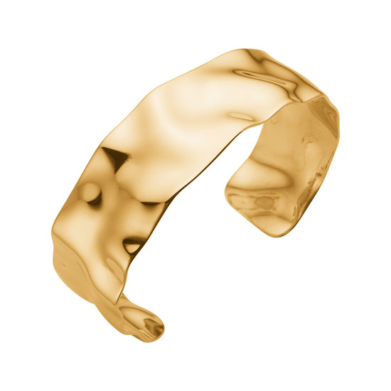 Armring stål IP gold ONDA Nordahl Jewellery