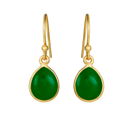 Fg. Ørehænger m.green agate SFB
