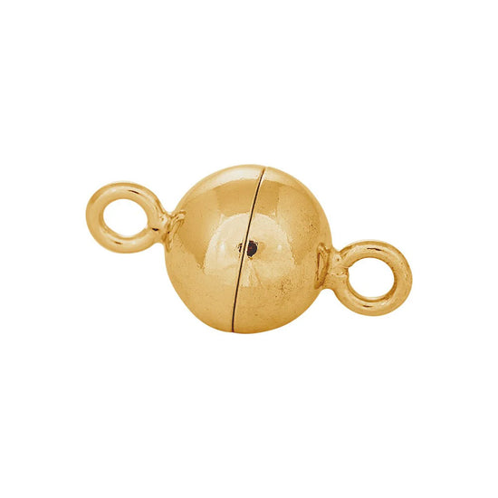 Fg Sølv magnet perlelås 8mm blank