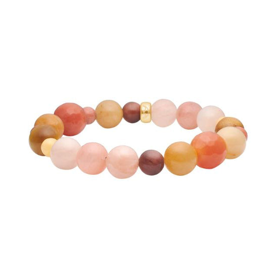 Orange spong quartz 19cm armbånd HEINZENDORFF