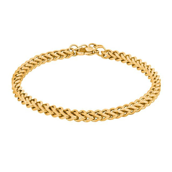 SON armbånd steel IP gold blank 22+2cm