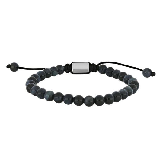 SON armbånd blue tiger eye 6mm 19-25cm