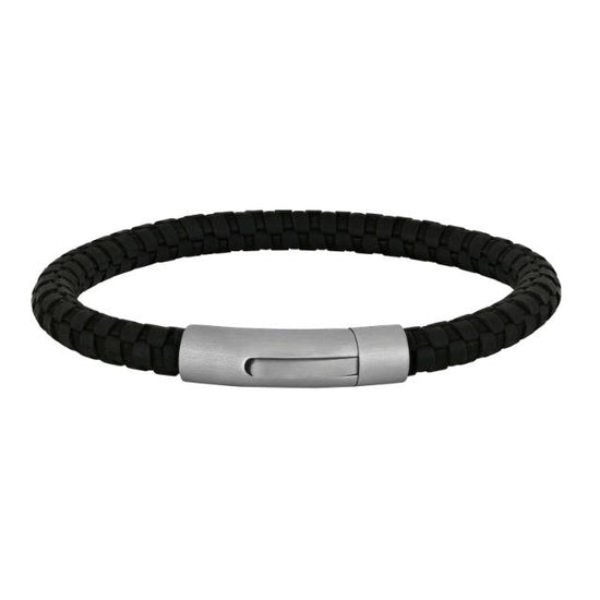 SON armbånd sort kalveskind 6mm
