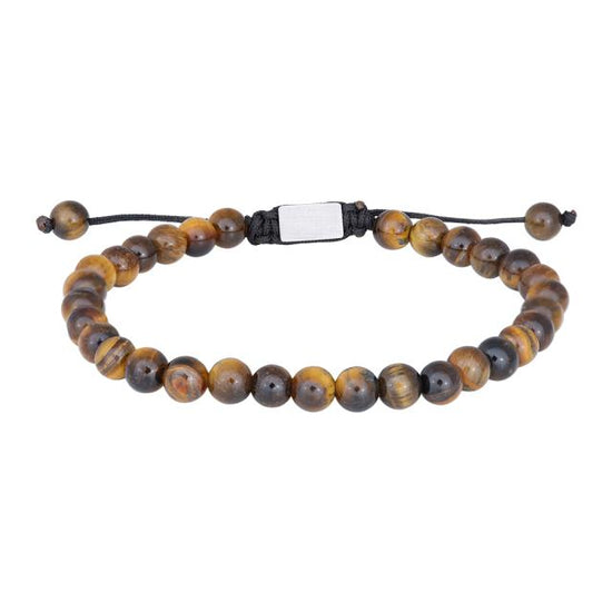 SON Armbånd Shiny Yellow tiger eye 19-25cm.