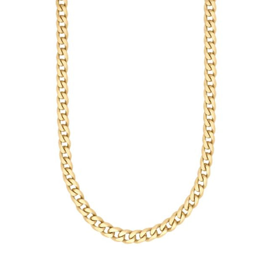 SON fG necklace STEEL brushed 60cm IPGold