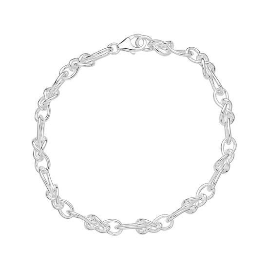 Armbånd knude sølv 5mm Lund Copenhagen