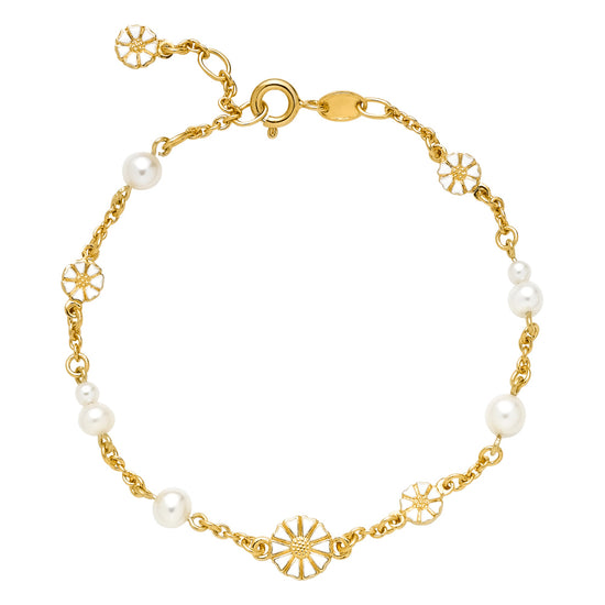 Marguerit armbånd forgyldt m. FVP Lund