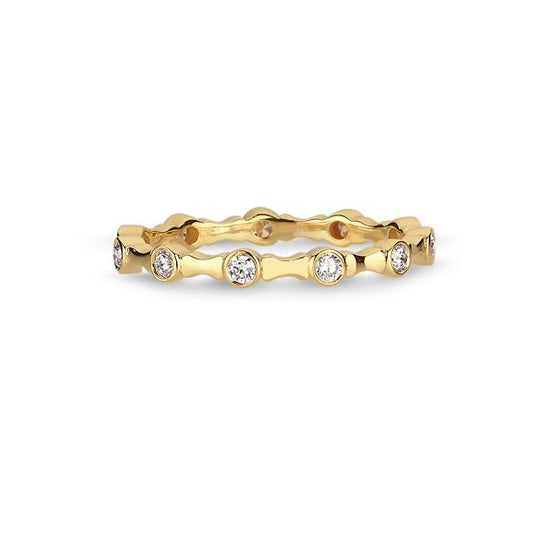 14Kt. Noelle ring rødguld 0,21ct W-SI Nuran