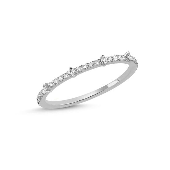 14kt. Noelle ring hvidguld 0,18ct. W-si Nuran