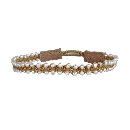 AA - Armbånd Cap Pure Pearl (05) - Ibu Jewels