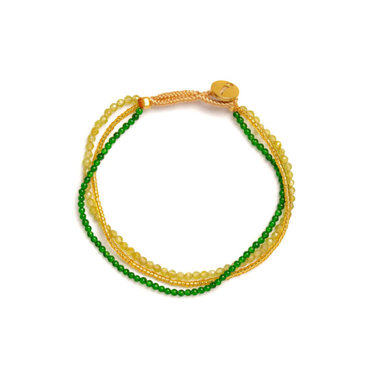AG - Armbånd Lulu Dua Mix Green (02) - Ibu Jewels
