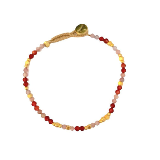 AQ - Armbånd Lulu Liv Mix Orange (04) Ibu Jewels