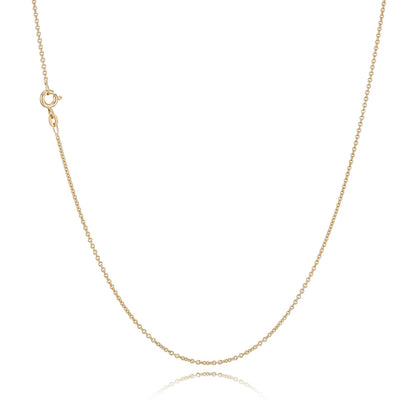 14K anker rund 0,50mm guld kæde