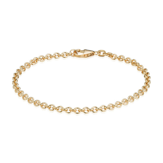 14K Anker Rund 0,70 mm guld