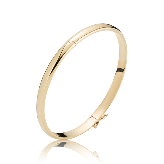 8kt. Armring klassisk hul 5,0mm/5,5cm
