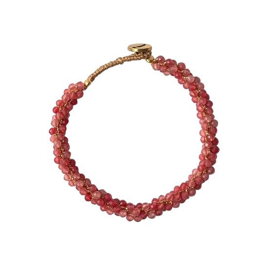 AW - Armbånd Jill Jazzy Kirsebærkvarts (34) Ibu Jewels