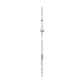 Aquila Single sølv ørering 12cm Maanesten