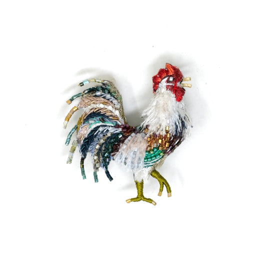 Aurora Rooster Broche Pin Trovelore