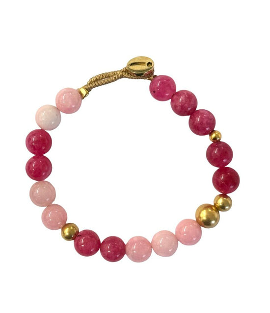 BOB - Armbånd Big Bo Blandet O-PINK MIX Ibu Jewels