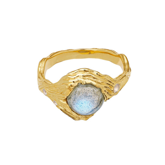 Calypso ring forgyldt Maanesten
