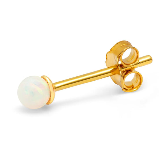 Color Ball Stone earring forgyldt 1 pcs LULU