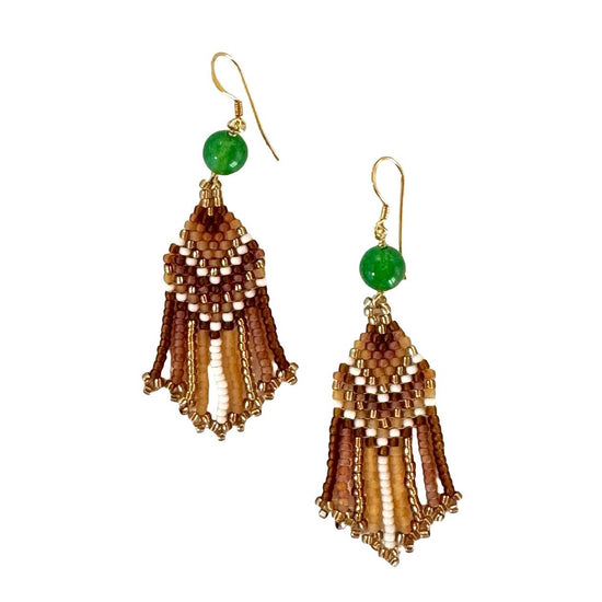 EAJ - Ørering Sedona Mix Amber (01) røgsten Ibu Jewels