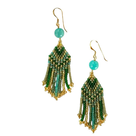 EAJ - Ørering Sedona Mix Grøn (06) Ibu Jewels