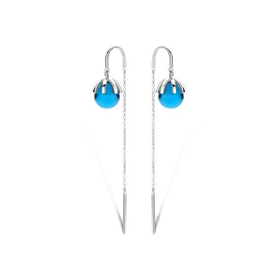 EMILY ørehænger BLUE sølv Spirit Icons