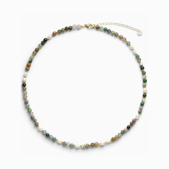 Ellie Indian Agate Perlehalskæde Soï