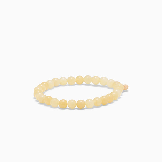 Essential Gul Jade Stretch Armbånd Soï