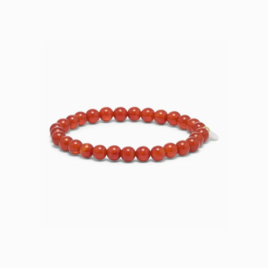 Essential Rød Jade Stretch Armbånd Soï