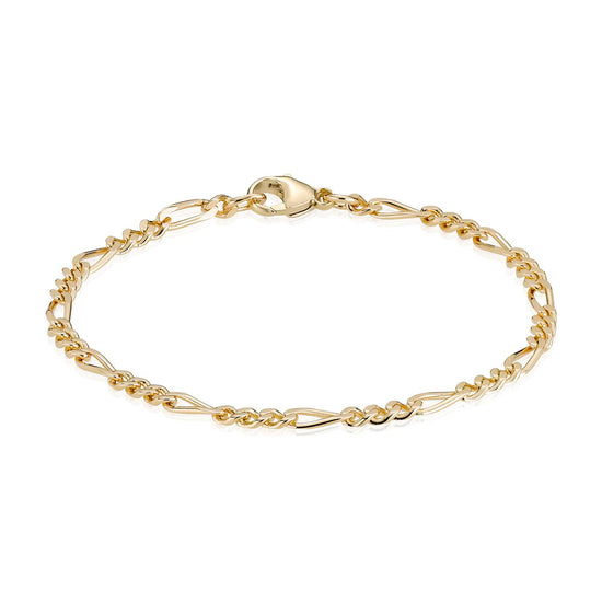 8K Figaro 0,85mm guld armbånd