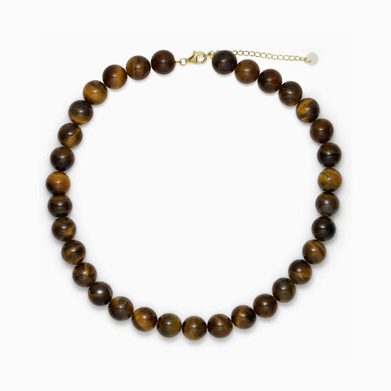 Faro Tiger Eye Halskæde 38 cm + 6 cm Soï
