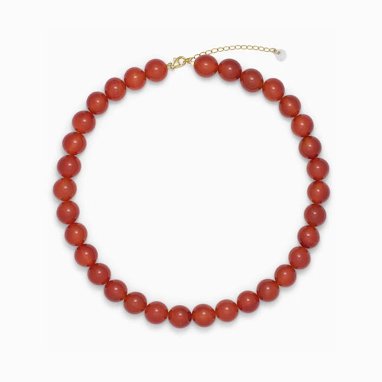 Faro Rød Jade Halskæde - Soï