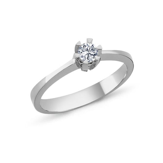 14K Star Ring HVG 0,15ct W-si 6 greb Nuran