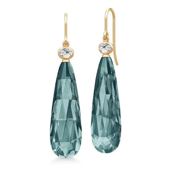 Ofelia Drop Earrings Midnight Blue Julie Sandlau