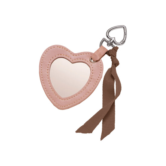 Heart Mirror Keychain Blush Maanesten