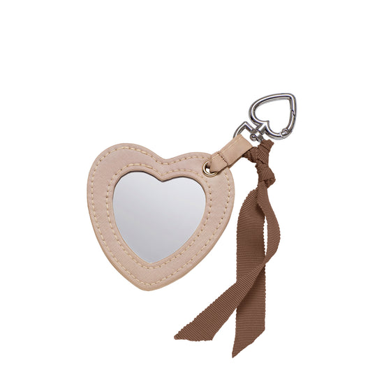 Heart Mirror Keychain Sand Maanesten